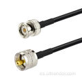 BNC y PL259 UHF RG58 50-3 Cable coaxial